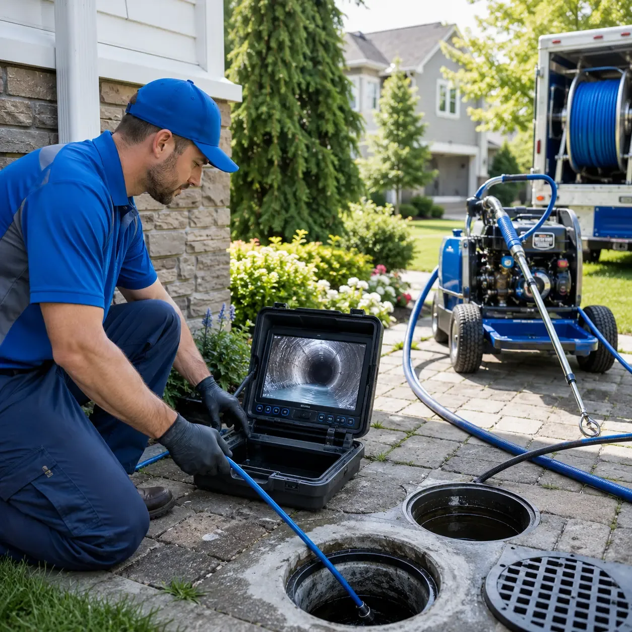 Outdoor drain cleaning professionals serving Adrian, MO
