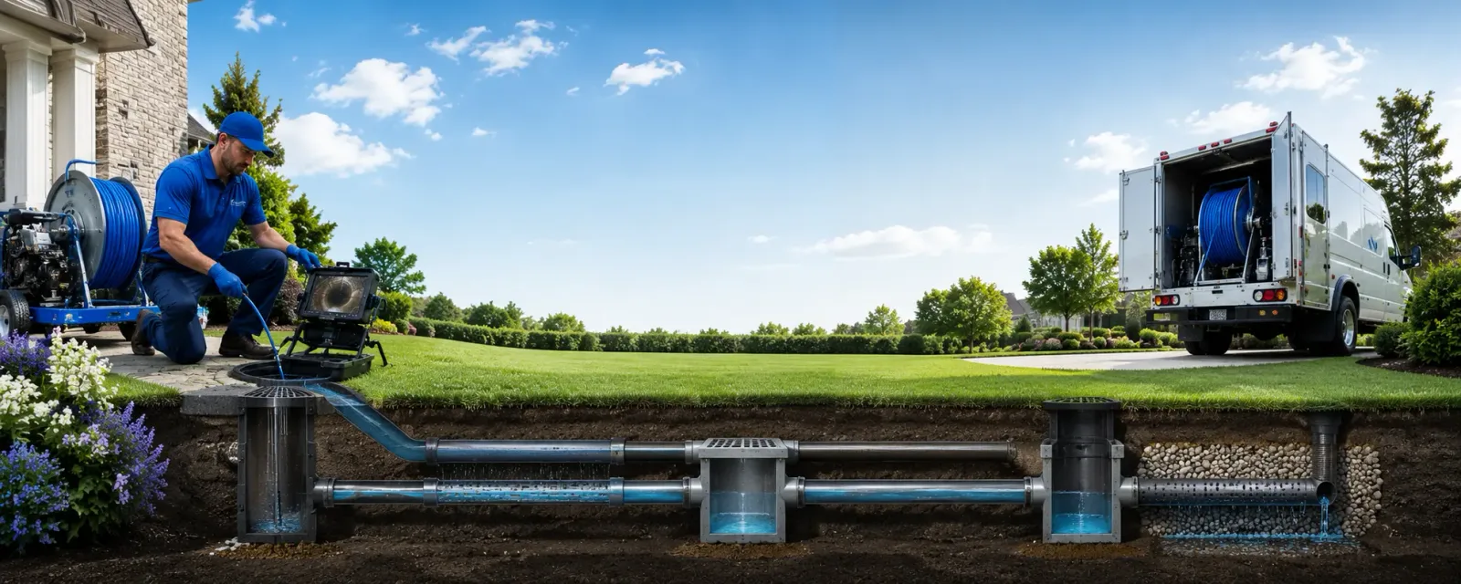 Outdoor drain cleaning information for Adrian, MO